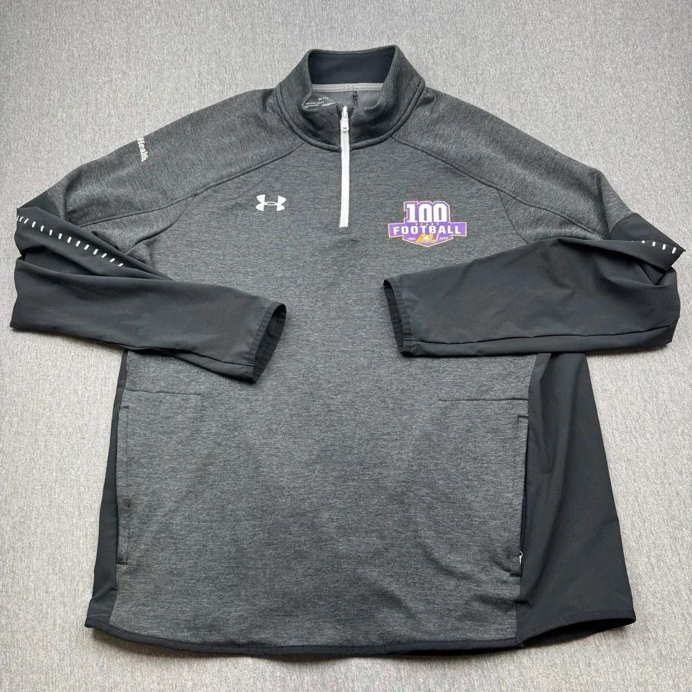 Under Armour Ashland University Eagles Football Quarter Zip Pullover Men's Sz XL